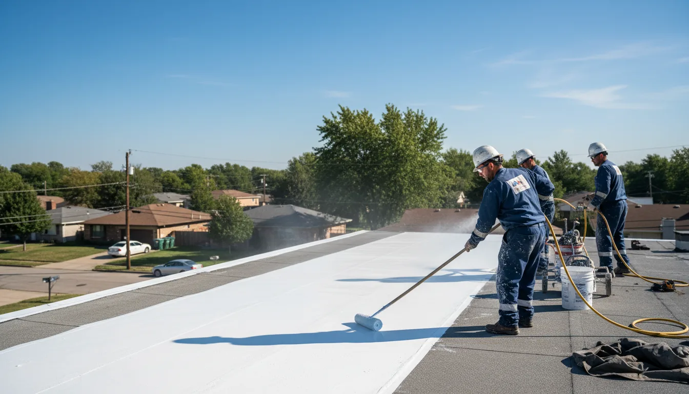 Commercial roof coating in Daisy, GA near me